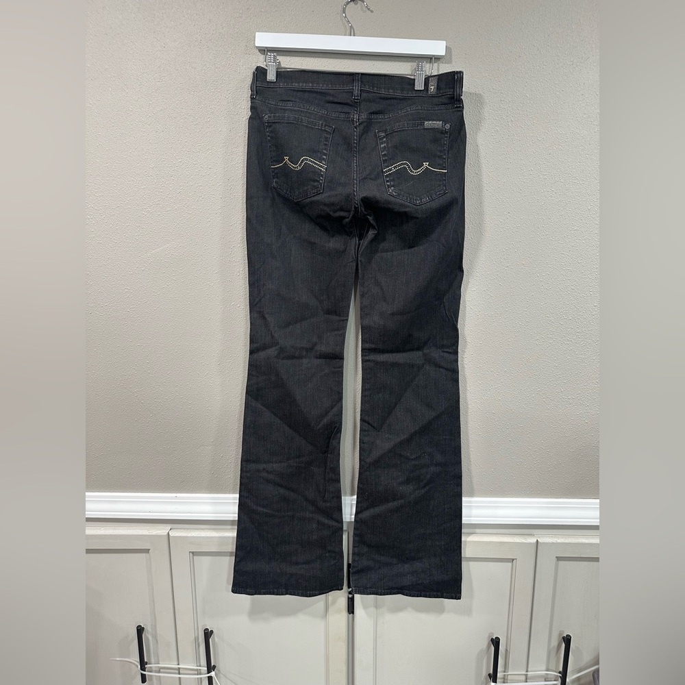 7 For All Mankind Bootcut Jeans With Rhinestones - Picture 3 of 8